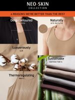 DAMENSCH Men Bamboo Spandex Regular Fit Neo-Skin Square Neck Vest, Anti-Bacterial, Thermoregulating Vest, Shape Retaining Banyan, Soft and Sustainable Inner Baniyan - Image 2