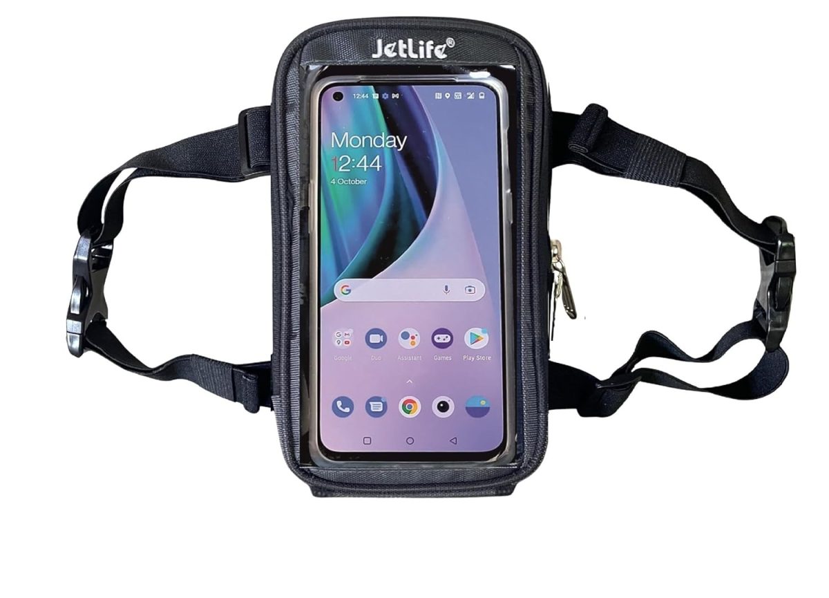 JETLIFE Mobile Holder/Pouch/Mount for All Types of Scooter Scooty Activa Jupiter EV etc | X1 Model (Black) - Image 7
