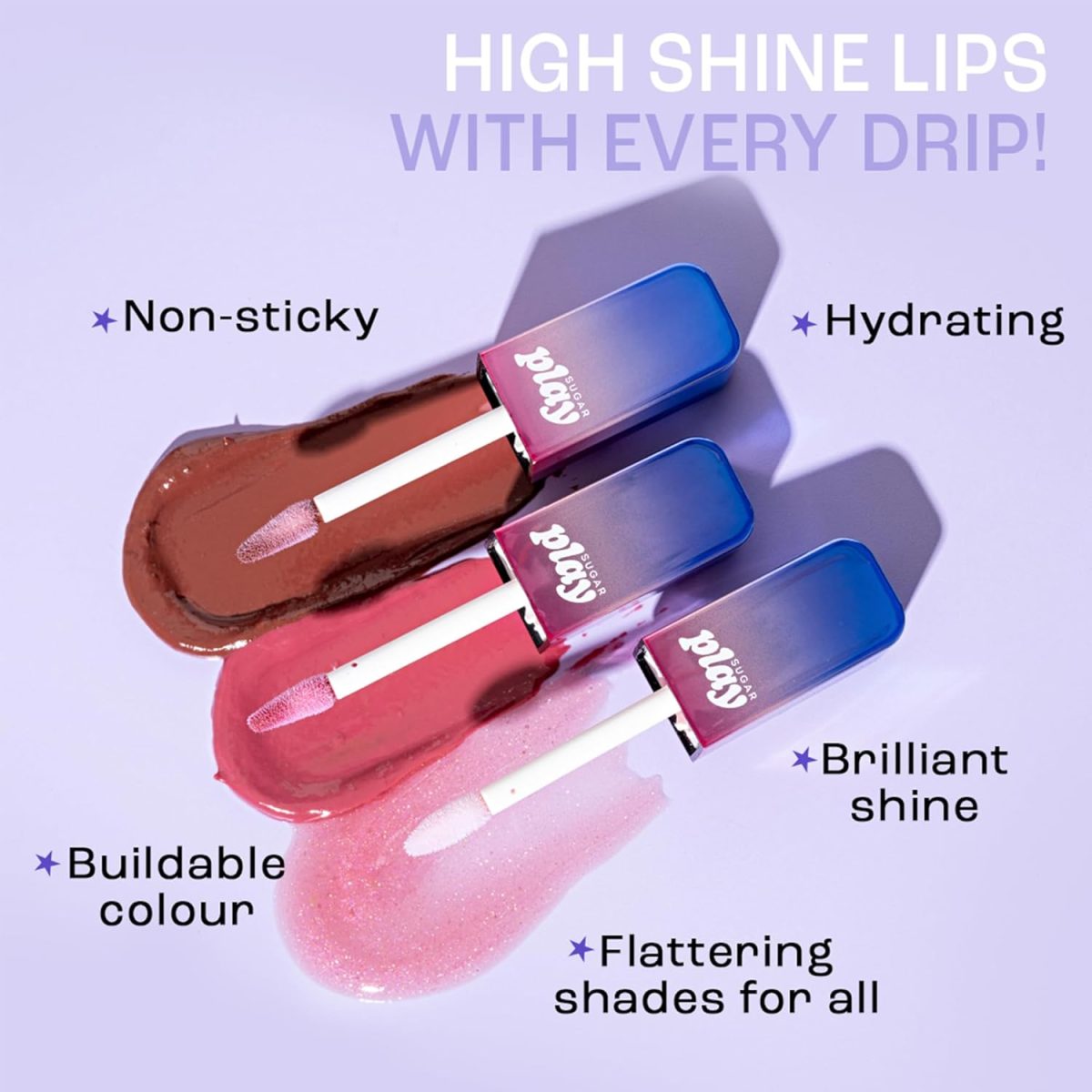 SUGAR Cosmetics PLAY POWER DRIP LIP GLOSS 01 Mood - Image 4