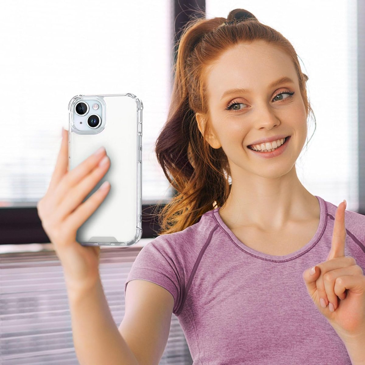 EGOTUDE Compatible with iPhone 15 Case | Shockproof Transparent Anti-Scratch Hard Back Cover (Polycarbonate | Clear) - Image 7