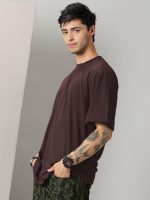 RodZen Oversized Half Sleeves Round Neck Solid Cotton Blend Combo T-Shirt for Men (Pack of 3) - Image 4