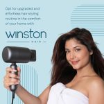 WINSTON Ionic Foldable Hair Dryer - 1400W | Compact, Foldable, and Damage-Free Drying Blow Dryer with Low Noise & Overheat Protection - 1 Year Warranty (Grey) - Image 2