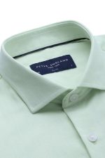 Peter England Men's Classic Textured Slim Fit Full Sleeve Shirt | Wonder Fabric | Cotton Rich | Premium Dobby - Image 5