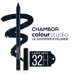 Chambor Colour Studio Le Shimmer Eyeliner |32 hr| Water proof, Smudge Proof, Black Éclat, 1ml - Image 2