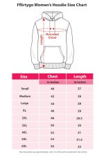 Fflirtygo Womens Fleece Sweatshirt Hoodie Turquoise Color What Goes Around Comes Around Printed - Image 7
