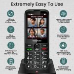 easyfone Elite 4G Phone for Seniors | 2.8" Big Screen | Loud Sound | Big & Talking Buttons | Dock Charger | SOS | Photo Speed Dial | Remote App Setup by Caregivers | USB-C | FM | Customizable Menu - Image 2