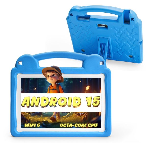 Ruufuuxy 10.1" Kids Tablet, Android Tablet for Kids, Android 15, 1280 x 800 Display, Octa-Core CPU, 8GB+64GB, 1TB Expandable via Micro SD, WiFi 6 (2.4G+5G), Controller