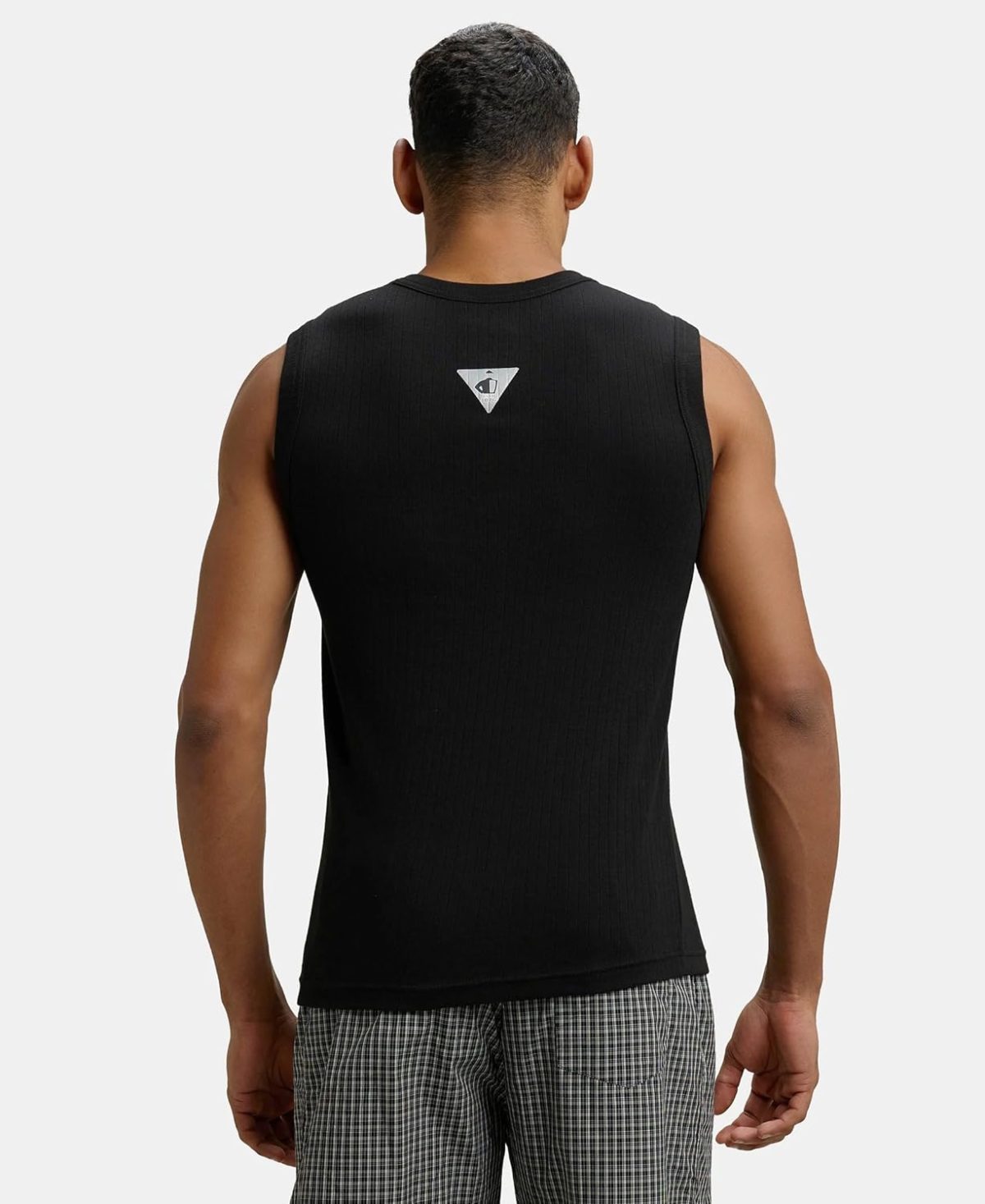 Jockey Men's Solid Regular Fit Vest - Image 4