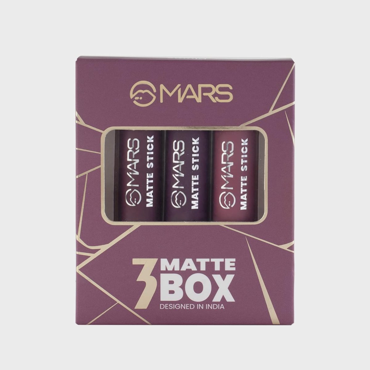 Mars Matte Lipstick Box Set of 3 (Plums-03) - Image 3