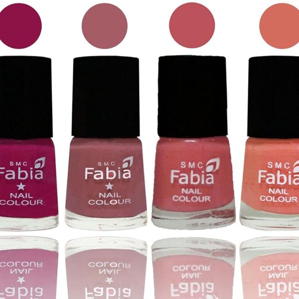 SMC Fabia Shine Bright Glossy Nail Polish Combo Set of 6 Nail Paint,02729