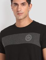 U.S. Polo Assn. Men Crew Neck Colour Block I681 Lounge Regular Fit T-Shirt - Pack of 1 - Image 4