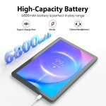 xiskt 10.1" Android Tablet, 14 Android Tablet, 8 (4+4) GB and 128GB Storage (Expansion to 512GB), Dual Camera 13MP + 5MP, 6800mAh, WiFi, Bluetooth 5.0, GPS, Charging - Image 5