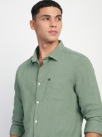 The Bear House Men's Solid Slim Fit Shirt - Image 2