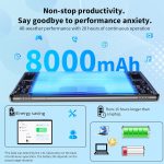 JJGJ Android Tablet with Keyboard, 14 Android Tablet, 12(4+8) GB+128GB, 1TB Expansion, 10 inch 2 in 1 Tablet with Case, Mouse, Stylus Pen, 8000mAh Battery (Pink) - Image 4