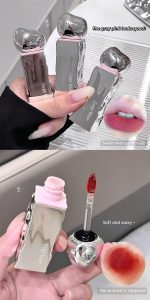Gege Bear Velvet Matte Lip Glaze | For Soft, Cloud-Like Finish | Lightweight Liquid Lipstick | Smudge Proof Non Transfer Mini Mousse | Moisturizing & Long-Lasting Waterproof | Nude Pink Red Brown peach Wine Beauty Natural Color | Non-Sticky Lips Glaze for Women (03# Smoke and Rain Bean Paste, 2.5g) - Image 5