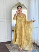 Naixa Women's Rayon Printed A-Line Kurta with Rayon Pant and Taby Printed Dupatta Sets (NX2-723) - Image 8