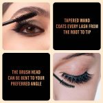 Homeaura® 3Pcs 10ml Empty Mascara Bottle Tube Set with Wand Brush| Eyelash Cream Container Tubes with 3 Funnels | Refillable Eyeliner and Liquid Eyelash Serum Tubes for Castor Oil & DIY Makeup Storage - Image 3