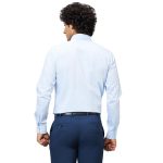 Raymond Men's Pure Cotton Structure Pattern Slim Fit Semi Cutaway Collar Full Sleeve Formal Shirt - Image 4