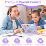 okulaku Kids Tablet 7 inch Tablets for Kids 32GB Toddler Tablet with Protective Case Child Learning Tablets with WiFi, Parental Control, GMS, Preinstalled Educational Contents for Girls Boys (Purple) - Image 3