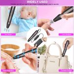 MAYCREATE® Nail Drill Machine Professional, 20000rpm Adjustable Electric Nail Filer Machine with 25pcs Accessories, Portable Manicure Pedicure Kit for Women, Nail Salon, Acrylic Gels Callus Removal - Image 7