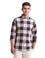 U.S. POLO ASSN. Mens Red Plaid Collared Neck Long Sleeve Men's Casual Shirts