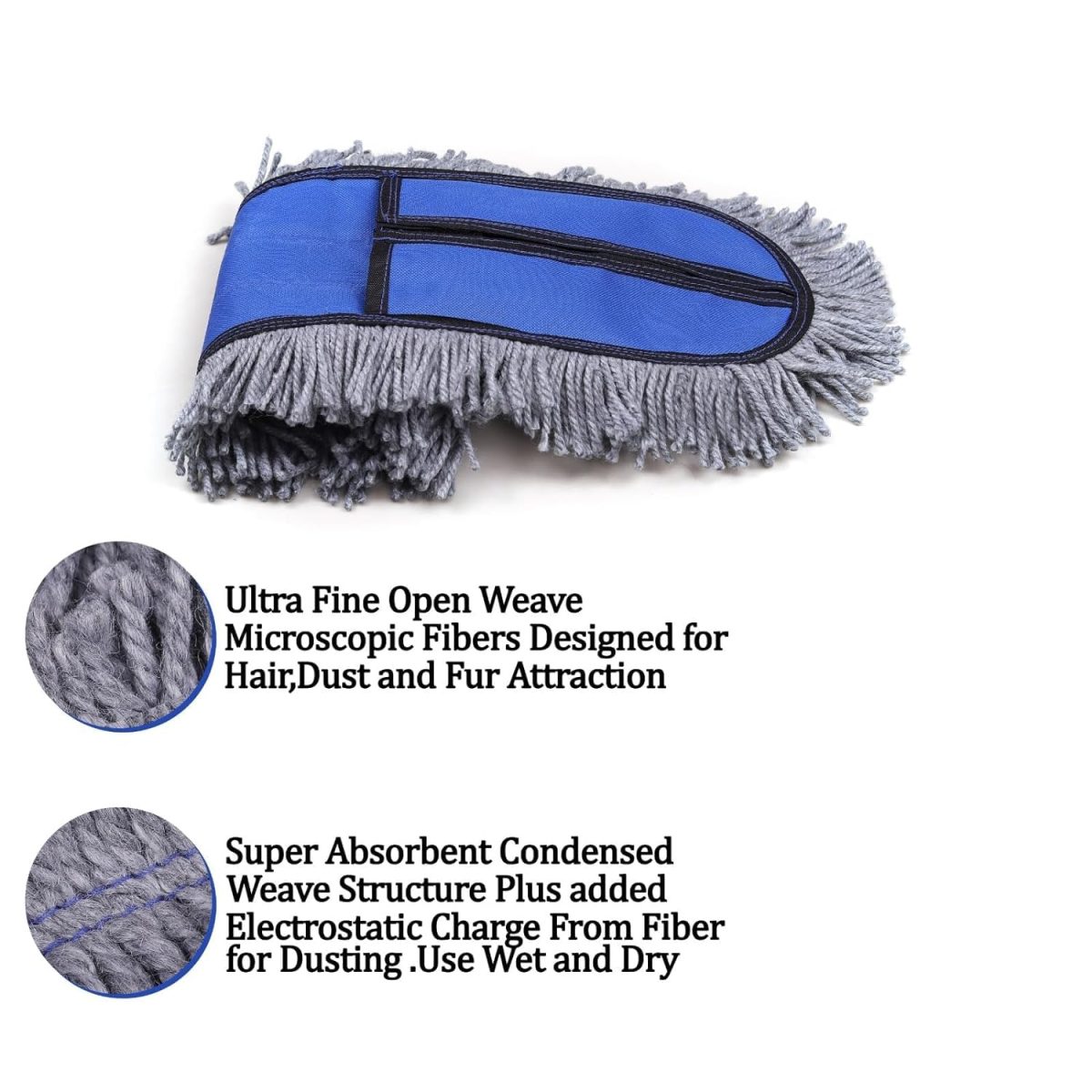 Inuvik Microfiber Wet & Dry Cotton Pad Floor Mop 75x14x6(18-Inch Head) with 4 Feet Telescopic handle Floor Cleaning Mop Home Office Hotels Hospitals(Set of 1)(18 INCH Full Set) - Image 5
