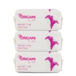 Origami 2 Ply Facial Tissue Soft Pack | Car Tissue Pouch - Pack of 3 (200 Pulls Per Box, 600 Sheets)