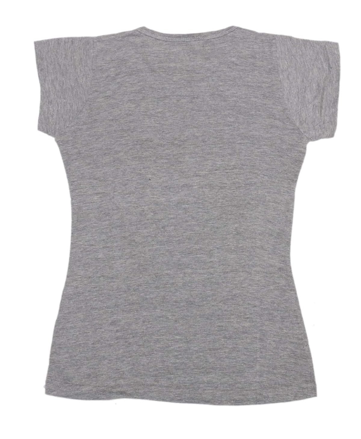 IndiWeaves Girls Cotton Half Sleeve Printed T-Shirt (Grey,6-7 Years) - Image 2