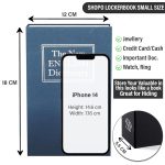 Shopo (LABEL) Book Locker Dictionary Stainless Steel Hidden Safe Jewellery Box/Cash Locker for Home and Office (18 x 12 x 5.5 cm) (Multicolour) - Image 3
