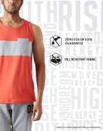 Alan Jones Clothing Men's Cotton Colorblocked Sleeveless Regular Fit T-Shirt - Image 3