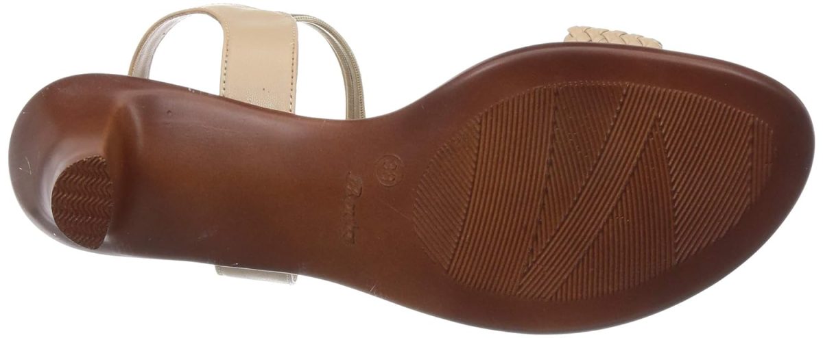 Bata Women's Block Heel Sandal - RED (3 UK) (6615512) - Image 4