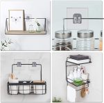 XENOTY Strong Self Adhesive Magic Sticker Transparant - Bathroom and Kitchen Hanging Racks Sticker, Tissue and Towel Rack Hanging Only Sticker (Single Hook Transperant (8 x 8 cm), 4.00) - Image 3