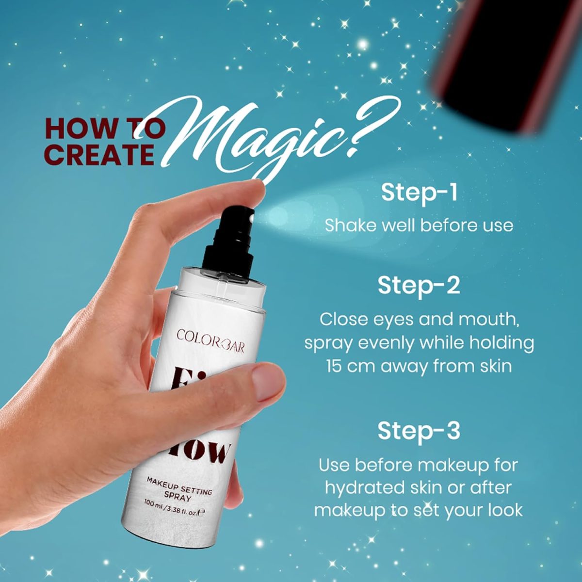 Colorbar Fix N Glow Makeup Setting Spray,1 Count - Image 4