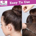Temperia Bobby Hair Pins for Women & Girls (Pack of 100) (With Storage Box) (6cm Long) | Stylish Bob Hairpins for Hairstyling | Hair Styling Accessories Clips (Black) - Image 8