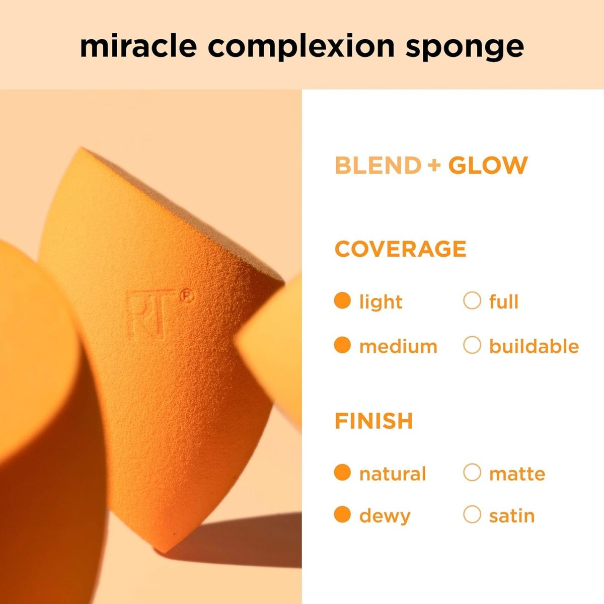 Real Techniques Miracle Complexion Sponge with Travel Sponge Case - Image 8