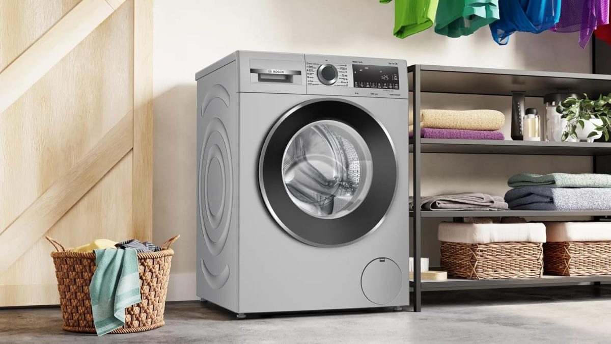 Bosch 8 kg 5 Star Fully-Automatic Front Loading Washing Machine (WGA2341SIN, Silver, AI active water plus, In-Built Heater) - Image 7