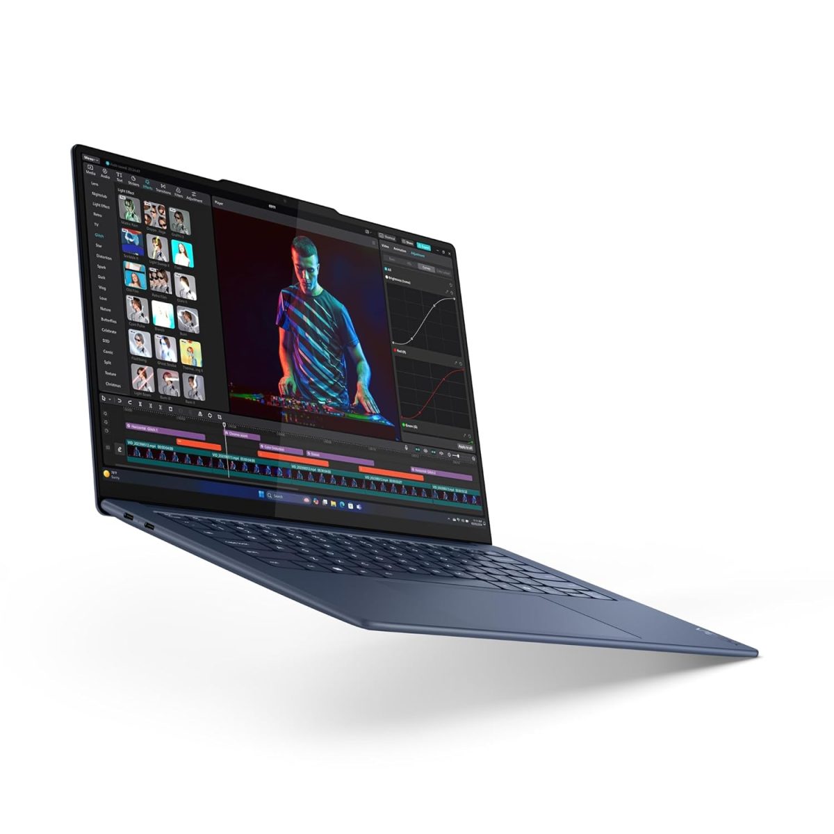 Lenovo Yoga Slim 7 Snapdragon X Elite X1E Built in-AI with Copilot+ 14"(35.5cm) 3K OLED 500Nits Touchscreen Laptop (32GB/1TB SSD/90Hz/Qualcomm NPU 45TOPS/Win11/MSO/1Yr ADP Free/Grey/1.4Kg), 83ED003BIN - Image 9