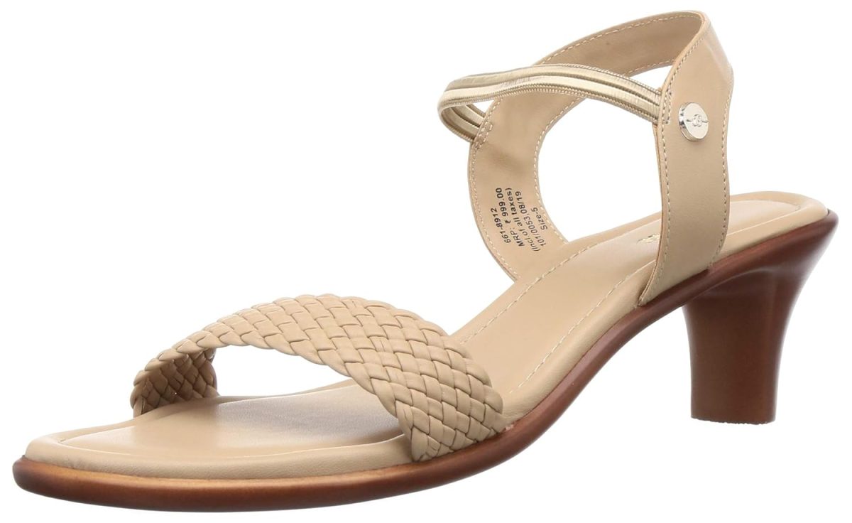 Bata Women's Block Heel Sandal - RED (3 UK) (6615512)