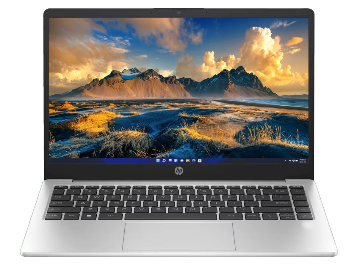 HP 14 (2025), AMD Ryzen 5 7530U Hexa Core - (16 GB/512 GB SSD/AMD Radeon Graphics/Windows 11 Pro) Thin and Light Business Laptop/14.0" HD Display/Turbo Silver/1.36 kg/MS Office 2021