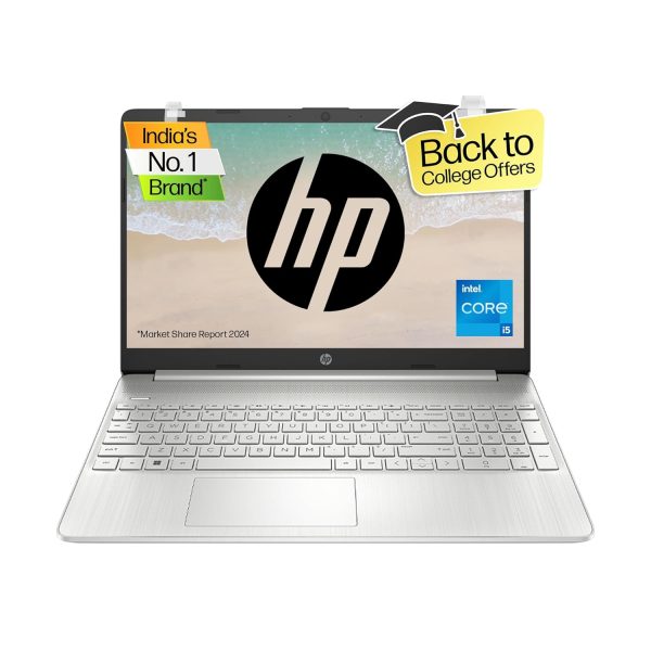 (Refurbished) HP Laptop 15s, 12th Gen Intel Core i5-1235U, 15.6-inch (39.6 cm), FHD, 16GB DDR4, 512GB SSD, Intel Iris Xe Graphics, 720p HD Camera, Backlit KB, Thin & Light (Win 11, Silver, 1.69 kg), fy5009TU