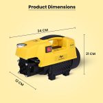 Asian Paints Trucare High Pressure Washer 1800w 120 bar Pressure | 7 Litre/min Flow Rate | 8 Meters Outlet Hose provided | Portable, Used for Home Cleaning, Bike & car Cleaning | Grip Handle - Image 6
