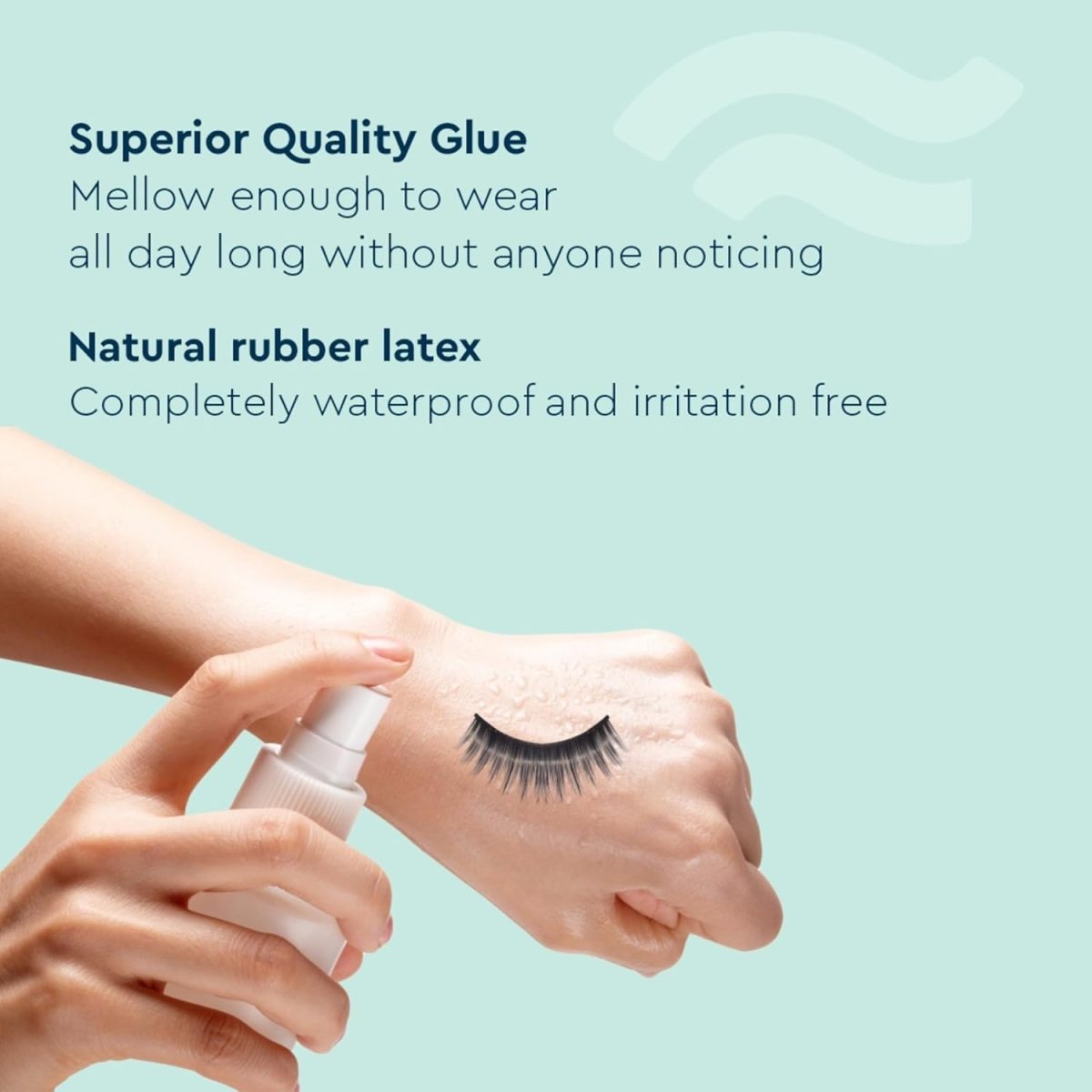 GUBB False/Fake Eyelash Glue Transparent Waterproof Eyelashes Extension Glue Adhesive - Natural Rubber Latex, Seamlessly Blend, Long Lasting & Durable - Image 6