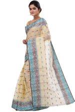 DipDiya Women Pure Cotton Bengali Classical Tant Saree - Image 2