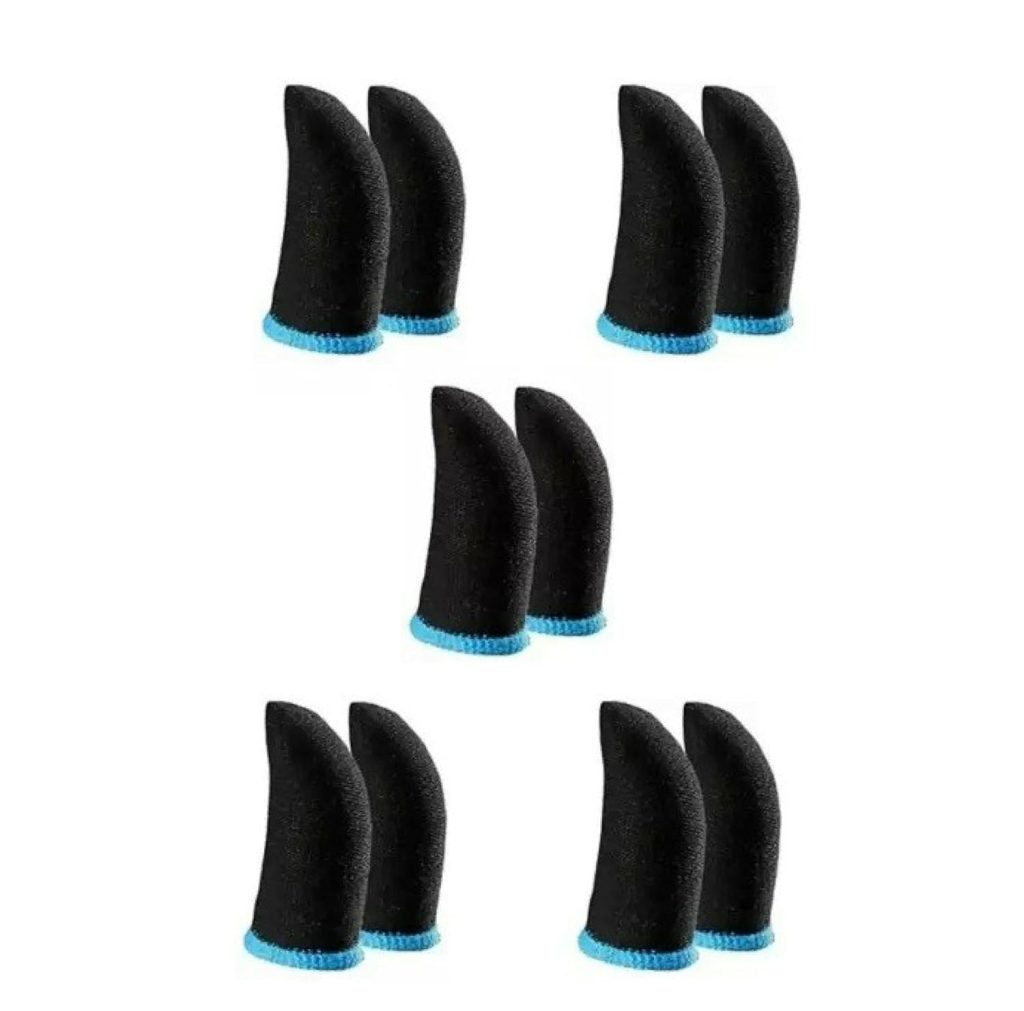 EDNITA (5 Pair - 10 Pcs) Pubg Anti-Slip Thumb Sleeve, Slip-Proof Sweat-Proof Professional Touch Screen Thumbs Finger Sleeve for Pubg Mobile Phone Game Gaming Gloves Multi Colour