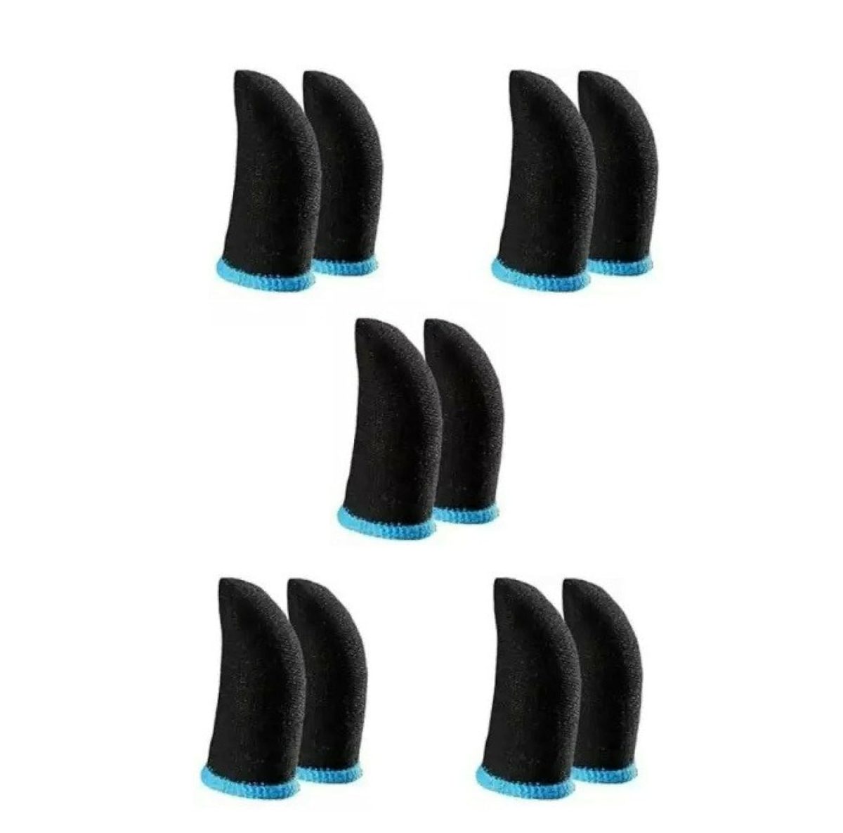 EDNITA (5 Pair - 10 Pcs) Pubg Anti-Slip Thumb Sleeve, Slip-Proof Sweat-Proof Professional Touch Screen Thumbs Finger Sleeve for Pubg Mobile Phone Game Gaming Gloves Multi Colour