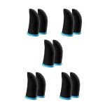 EDNITA (5 Pair - 10 Pcs) Pubg Anti-Slip Thumb Sleeve, Slip-Proof Sweat-Proof Professional Touch Screen Thumbs Finger Sleeve for Pubg Mobile Phone Game Gaming Gloves Multi Colour