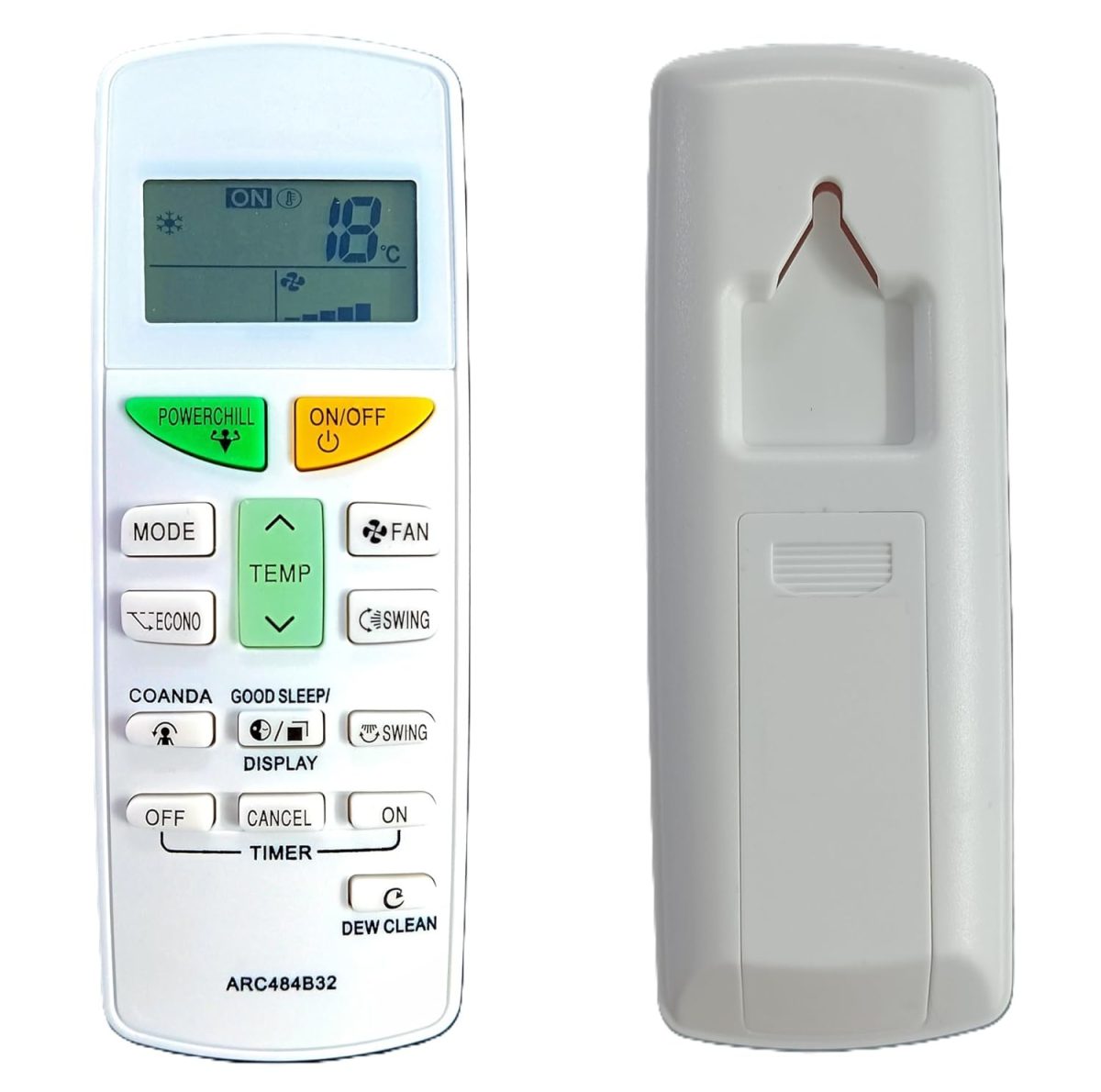 LUCRE Air Conditioner Remote Compatible for Daikin Split Ac Remote 1.5 Ton (5 Star) Model Arc484B32, Multicolour - Image 3