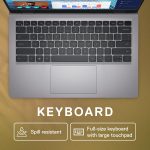 Dell 14 Thin & Light Laptop, Intel 13th Generation Core i3-1305U Processor, 8GB DDR5 (2 DIMM Slots) & 512GB SSD, 14"(35.52cm) FHD+ Display, Windows 11 + MSO'24 + 15 Month Mcafee Antivirus, Grey,1.55kg - Image 5
