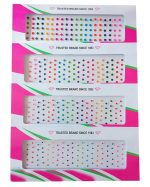 Small Bindi Plain Self-Adhesive Forehead Bindis Tikka For Girls Women Ladies Multi Colour (4 Packets)8 x 5 x 0.5 Centimeters - Image 2