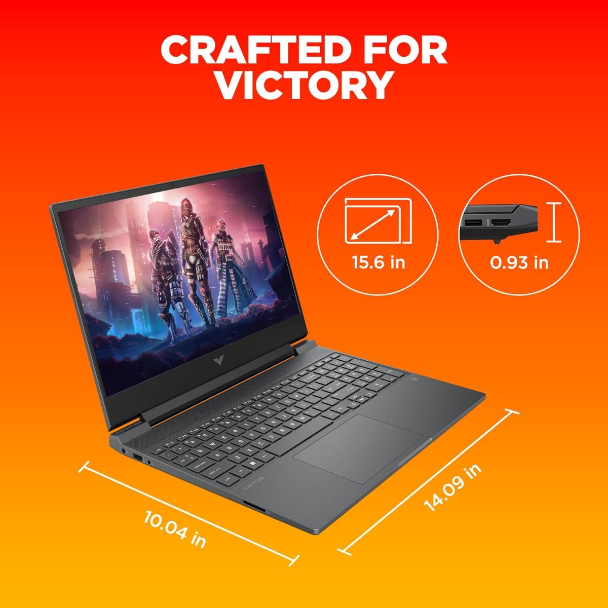 HP Victus Gaming Laptop,AMD Ryzen 5 5600H,4GB AMD Radeon RX 6500M Graphics,15.6-Inch (39.6 Cm),FHD,144Hz,8GB DDR4,512GB SSD,Backlit KB,B&O,Dual Speakers (Silver,2.37 Kg),fb0158AX,with Windows 11 - Image 12